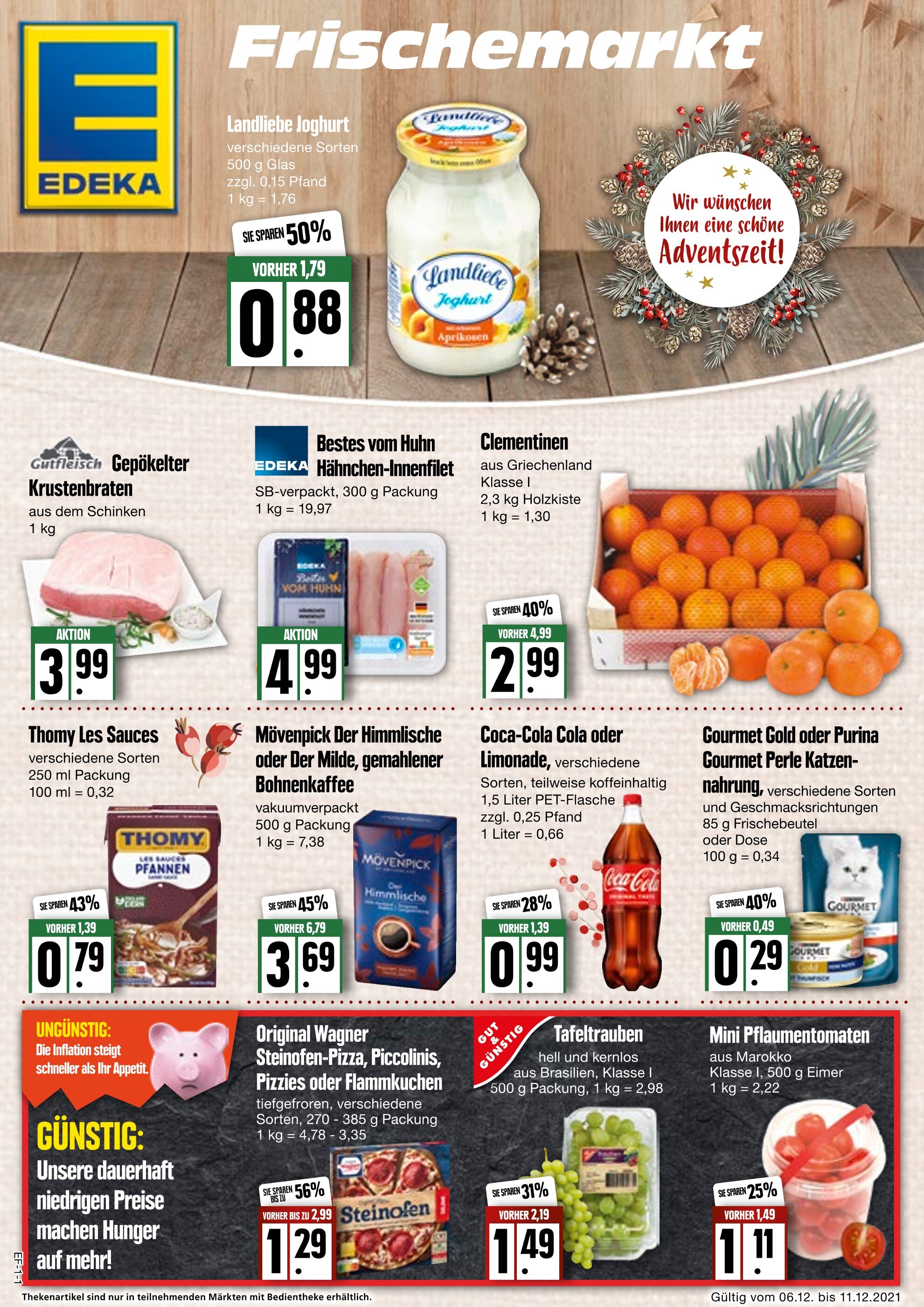 EDEKA Prospekt für Wentorf mit 4 Seiten EDEKA Prospekt für Wentorf: "Aktuelle Angebote", 4 Seiten, 06.12.2021 - 11.12.2021