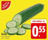 Gurke im EDEKA Prospekt Gurke von Gut & Günstig im aktuellen EDEKA Prospekt für 0,55 €