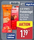 Proteinriegel im Angebot bei ALDI Nord in Chemnitz Proteinriegel Angebote von ALDI SPORTS bei ALDI Nord Chemnitz für 1,19 €