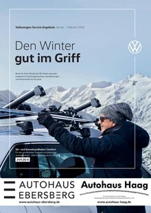 Volkswagen Prospekt für Forstern, Oberbay mit 1 Seite Volkswagen Prospekt für Forstern, Oberbay: Den Winter gut im Griff, 1 Seite, 01.01.2022 - 28.02.2022