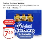 Aktuelle Oettinger Angebote bei GLOBUS in Saarbrücken Aktuelles Weißbier Angebot bei GLOBUS in Saarbrücken ab 7,49 €