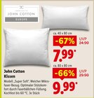 Kissen Angebote von John Cotton bei Lidl Ettlingen für 7,99 €