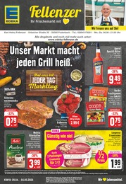 Aktueller EDEKA Supermärkte Prospekt für Niederhofen: Aktuelle Angebote mit 24} Seiten, 29.04.2024 - 04.05.2024