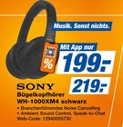 Bügelkopfhörer WH-1000XM4 schwarz im Angebot bei expert in Bocholt Bügelkopfhörer WH-1000XM4 schwarz Angebote von Sony bei expert Bocholt für 199,00 €