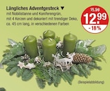 Längliches Adventsgesteck von  im aktuellen V-Markt Prospekt für 12,99 €