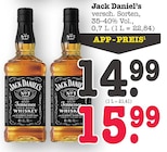 Tennessee Whiskey im Angebot bei E center in Ettlingen Tennessee Whiskey Angebote von Jack Daniel's bei E center Ettlingen für 14,99 €
