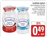 Joghurt im Angebot bei EDEKA in Weiden Joghurt Angebote von Landliebe bei EDEKA Weiden für 0,49 €