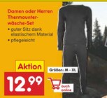 Damen oder Herren Thermounterwäsche-Set Angebote bei Netto Marken-Discount Wilhelmshaven für 12,99 €