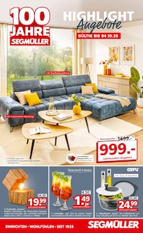 Glas Angebot im Segmüller Prospekt, gültig von 13.09.2025 bis 04.10.2025 Glas Angebot im aktuellen Segmüller Prospekt auf Seite 1