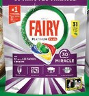 Détergent vaisselle machine Platinum Plus 30 Minutes Miracle - FAIRY en promo chez Super U Tarbes à 6,94 €