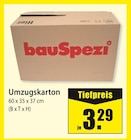 Umzugskarton Angebote von bauSpezi bei bauSpezi Schwabach für 3,29 €