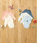 Lot de 3 bodys manches longues - Gémo en promo chez Intermarché Lot de 3 bodys manches longues - Gémo dans le catalogue Intermarché