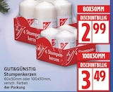 Stumpenkerzen von Gut&Günstig für 2,99 € bei EDEKA im Angebot Stumpenkerzen von Gut&Günstig im aktuellen EDEKA Prospekt