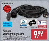 Verlängerungskabel von WORKZONE im aktuellen ALDI Nord Prospekt
