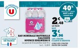 Eau Minérale Naturelle Calcique Source Edelweiss - U en promo chez Super U Perpignan à 3,96 €