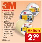 Gewebe-Klebebänder Angebote von 3M bei Netto Marken-Discount Aachen für 2,99 €