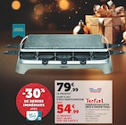 Pierrade Raclette Inox & Design Tefal - Tefal en promo chez Super U Montreuil à 54,99 €