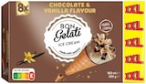 Cornet saveur chocolat vanille XXL - BON GELATI en promo chez Lidl Nancy à 2,49 €