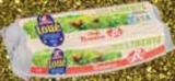 Œufs fermiers Label Rouge IGP X12 poules élevées en plein air - Loué dans le catalogue Intermarché Express
