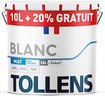 Peinture intérieure et extérieure blanc - Tollens en promo chez Castorama Grigny à 59,90 €