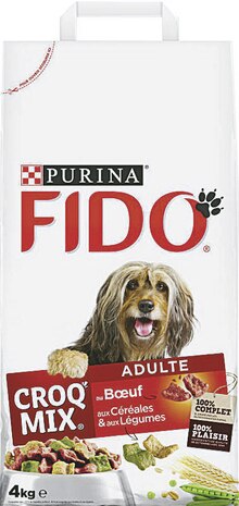 Croq’mix au bœuf pour chien adulte fido - Géant Casino à Caen Croq’mix au bœuf pour chien adulte fido en promo chez Géant Casino Caen à 3,78 €