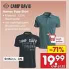 Herren Polo-Shirt Angebote von Camp David bei Netto Marken-Discount Leverkusen für 19,99 €