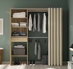 Dressing décor chêne avec rideau - Astell - Castorama à Roubaix Dressing décor chêne avec rideau - Astell en promo chez Castorama Roubaix à 89,90 €