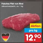 Aktuelle Rindfleisch Angebote bei Netto Marken-Discount in Bonn Aktuelles Falsches Filet vom Rind Angebot bei Netto Marken-Discount in Bonn ab 12,90 €