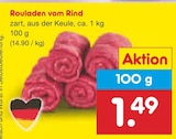 Netto Marken-Discount Heidenheim - Rouladen vom Rind Angebot im Prospekt Rouladen vom Rind bei Netto Marken-Discount im Heidenheim Prospekt für 1,49 €