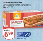 Wildlachsfilet Angebote von Globus bei GLOBUS Erlangen für 6,99 €
