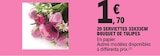 20 Serviettes 33x33cm Bouquet de Tulipes dans le catalogue E.Leclerc