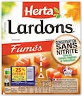 Lardons conservation sans nitrite - HERTA en promo chez Super U Lardons conservation sans nitrite - HERTA dans le catalogue Super U