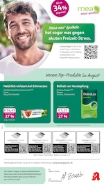 mea - meine apotheke Apotheken Prospekt der aktuellen Woche mit 4 Seiten, gültig von 01.08.2026 bis 31.08.2026, in Waldrach und Umgebung Aktueller mea - meine apotheke Apotheken Prospekt in Waldrach und Umgebung, "Unsere August-Angebote" mit 4 Seiten, 01.08.2026 - 31.08.2026