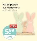 Hasengruppe aus Mangoholz im aktuellen V-Markt Prospekt für 5,99 €