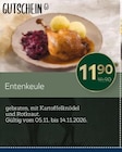 Entenkeule gebraten, mit Kartoffelknödel und Rotkraut im Angebot bei XXXLutz in Mainz Entenkeule gebraten, mit Kartoffelknödel und Rotkraut Angebote bei XXXLutz Mainz für 11,90 €