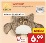 Eulenkissen im Angebot bei Netto Marken-Discount in Dinslaken Eulenkissen Angebote von DEKOR bei Netto Marken-Discount Dinslaken für 6,99 €