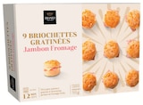 Mini Briochettes Gratinees Surgelées Jambon Fromage - Erhard en promo chez U Express Bordeaux à 7,39 €