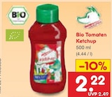 Bio Tomaten Ketchup für 2,22 € bei Netto Marken-Discount im Angebot Bio Tomaten Ketchup im aktuellen Netto Marken-Discount Prospekt