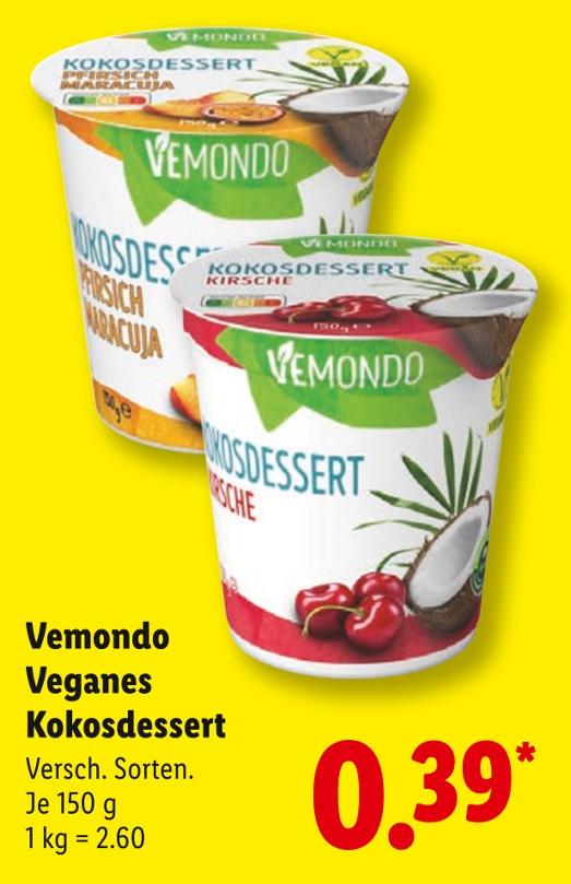 Veganes Kokosdessert