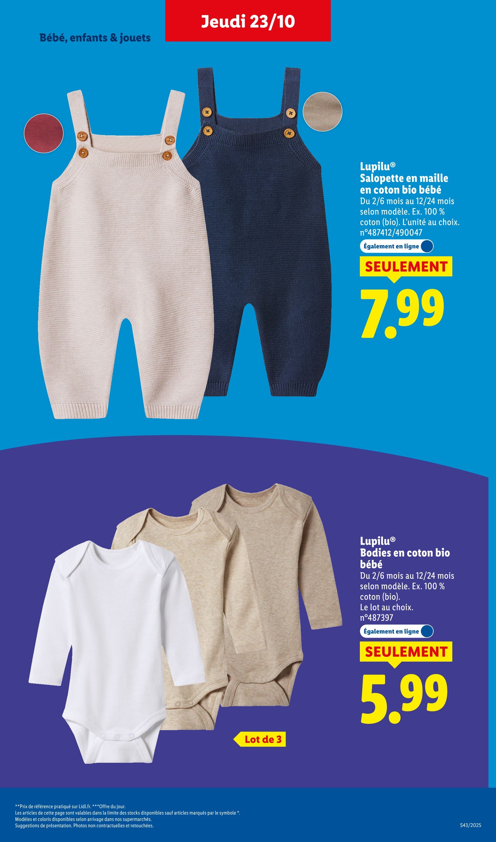 Body Bébé Lidl ᐅ Promos et prix dans le catalogue de la semaine