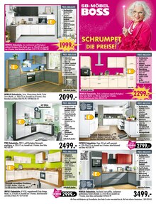 Küchenmöbel im SB Möbel Boss Prospekt "SCHRUMPFT DIE PREISE!" mit 12 Seiten (Koblenz)