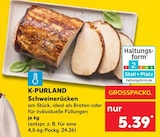 Kaufland - Schweinerücken Angebot im Prospekt Schweinerücken bei Kaufland im Prospekt "" für 5,39 €