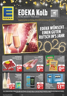 EDEKA Volkach Prospekt der aktuellen Woche, gültig von 29.12.2025 bis 03.01.2026 Aktueller EDEKA Volkach Prospekt "Wir lieben Lebensmittel!" mit 28 Seiten