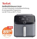 Heißluftfritteuse EY855B im V-Markt Prospekt Heißluftfritteuse EY855B von Tefal im aktuellen V-Markt Prospekt für 89,90 €