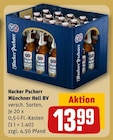 Münchner Hell BV im Angebot bei REWE in Bielefeld Münchner Hell BV Angebote von Hacker Pschorr bei REWE Bielefeld für 13,99 €