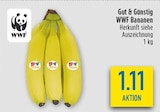 Gut & Günstig WWF Bananen im Angebot bei diska in Coburg Gut & Günstig WWF Bananen Angebote von WWF bei diska Coburg für 1,11 €
