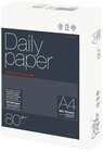 Daily Paper Multifunktionales Kopierpapier DIN A4 Angebote von Berberich Papier bei REWE Wetzlar für 3,99 €