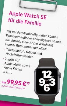 Telekom Shop Neumarkt - Apple Watch SE Apple Watch SE Angebot bei Telekom Shop Neumarkt im Prospekt ES GEHT WIEDER LOS