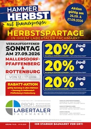 Labertaler Fachmarkt Prospekt für Geiselhöring mit 16 Seiten