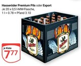 Premium Pils im Angebot bei GLOBUS in Wolfenbüttel Premium Pils Angebote von Hasseröder bei GLOBUS Wolfenbüttel für 7,77 €
